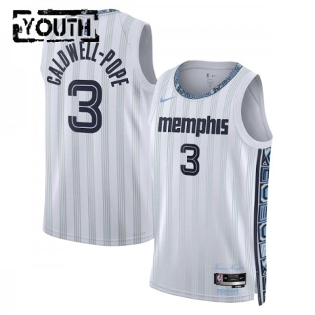 Maillot Basket Enfant Memphis Grizzlies Kentavious Caldwell Pope 2025-26 Nike City Edition Gris Swingman